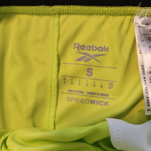 Reebok Shorts Comm Knit Athletic Training Acid Yellow IB1271 Mens‎ Small NEW NWT - Picture 5 of 13